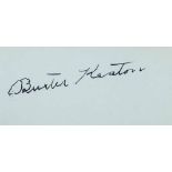 AUTOGRAPH ALBUMS - INCL. BUSTER KEATON - Three autograph albums with signatures by actors,