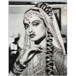 REKHA - Eight vintage black and white photographs of Rekha in various roles  Eight vintage black and