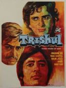 TRISHUL - Original poster in colours, mounted, 101 x 75cm; original...  Original poster in colours,