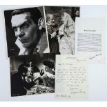 CLASSIC HOLLYWOOD - Collection of photographs and cards signed by prominet Hollywood...