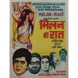 DRAMA - MILAN KI RAAT, original poster in colours, mounted, 1967  MILAN KI RAAT, original poster