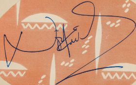 AUTOGRAPH ALBUM - INCL. NOEL COWARD - Autograph album with signatures of actors, playwrights and