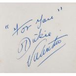AUTOGRAPH ALBUMS C. 1950s - Two autograph albums with signatures by Dickie Valentine  Two