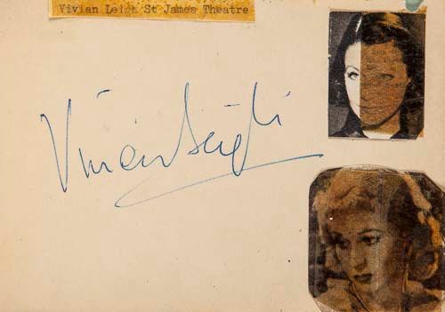 AUTOGRAPH ALBUMS - INCL. LAURENCE OLIVIER - Two autograph albums with signatures of actors and - Image 4 of 4