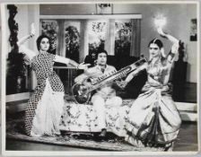 RAJESH KHANNA AND REKHA - Nine vintage black and white photographs of Rajesh Khanna and...  Nine