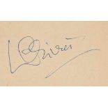 AUTOGRAPH ALBUMS - INCL. LAURENCE OLIVIER - Two autograph albums with signatures of actors and