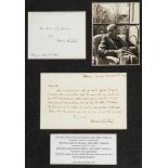 NIEMOLLER, MARTIN - Autograph letter signed to the Reverend F.G  Autograph letter signed ( Martin