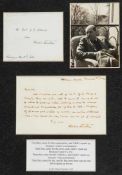 NIEMOLLER, MARTIN - Autograph letter signed to the Reverend F.G  Autograph letter signed ( Martin