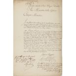 BONAPARTE, LUCIEN - Letter of petition addressed to the Minister of War from a certain...  Letter of