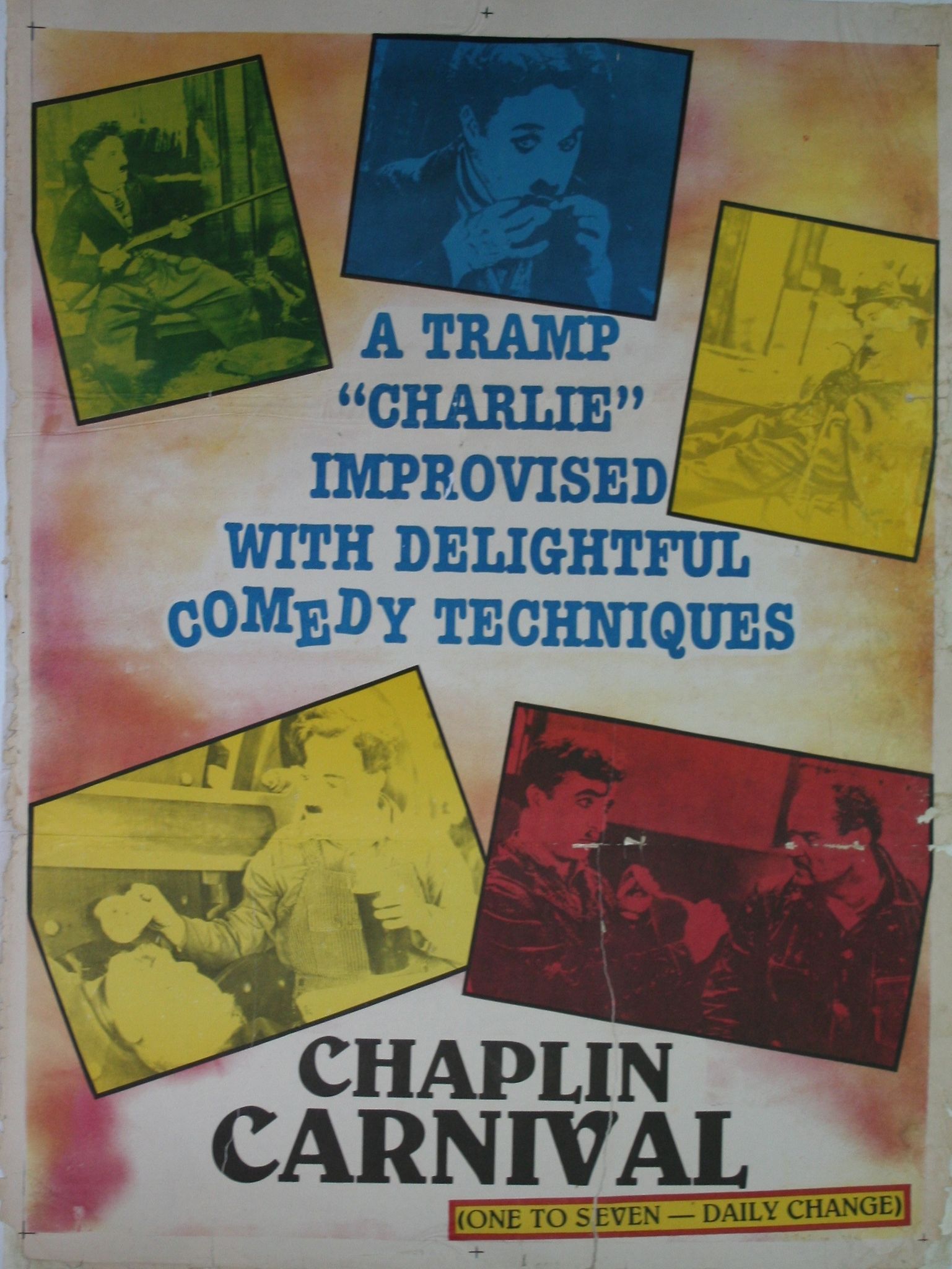 CHAPLIN, CHARLES - Two vintage posters in colours advertising the Indian release of...  Two - Image 2 of 2