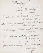 DE WINDT, HARRY - Autograph notebook kept by explorer and travel writer Harry de...  Autograph