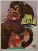 COMEDY AND MUSICAL - RAM BALRAM, original poster in colours, mounted, 1980, 71 x 96  RAM BALRAM,