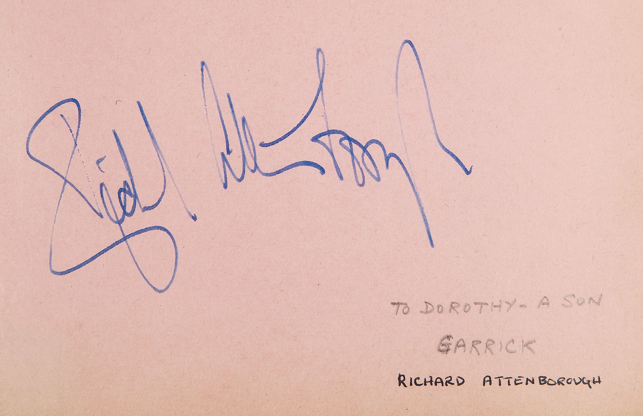 AUTOGRAPH ALBUM - INCL. NOEL COWARD - Autograph album with signatures of actors, playwrights and - Image 2 of 4