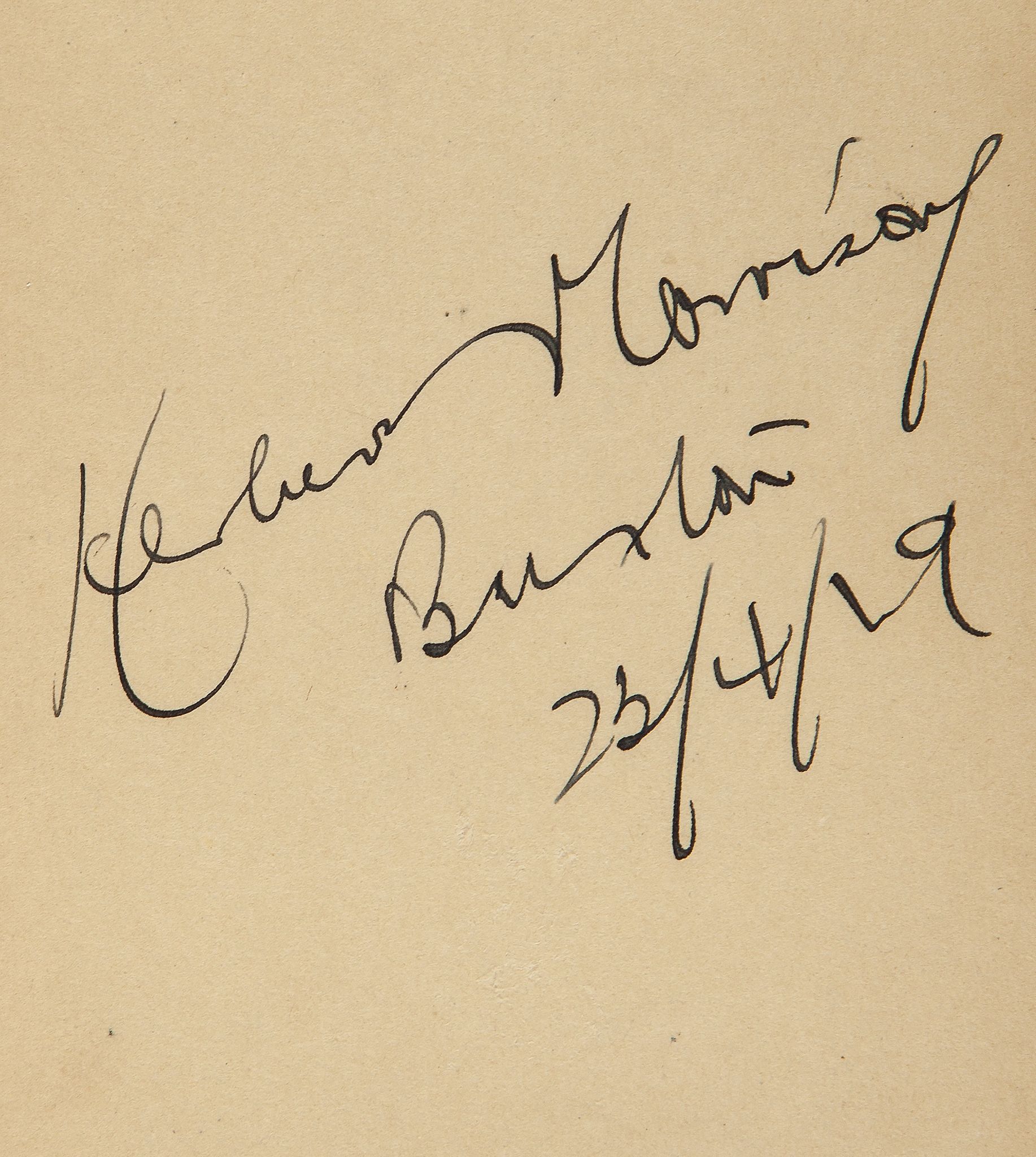 AUTOGRAPH ALBUM - INCL. BRITISH POLITICIANS - Autograph album with signatures by British politicians - Image 4 of 5