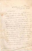 DE LESSEPS, FERDINAND - Autograph letter signed in French to "Monsieur"  Autograph letter signed ("