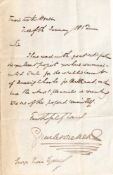 DICKENS, CHARLES - Autograph letter signed to the Secretary of the Society of Arts  Autograph letter