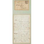 WORDSWORTH, WILLIAM - Autograph letter signed to Mr H. Lowry of Cornwall likely...  Autograph letter