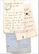PEERS  &  POLTICIANS - Large collection of letters addressed to Secretary of the Society...  Large