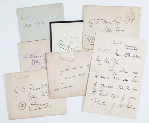 COLLECTION OF LETTERS - INCL. ARTHUR BALFOUR - Collection of letters addressed to Mr George