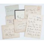 COLLECTION OF LETTERS - INCL. ARTHUR BALFOUR - Collection of letters addressed to Mr George