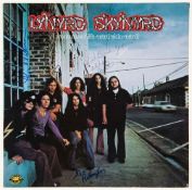 LYNYRD SKYNYRD - Vinyl copy of the band's debut album , signed on sleeve cover by...  Vinyl copy