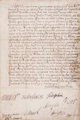 QUEEN ANNE PRIVY COUNCIL - Letter to Thomas Earl of Pembroke and Lieutenant of Wilkshire and...