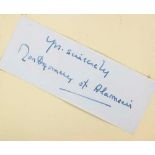 AUTOGRAPH ALBUMS - INCL. MONTGOMERY OF ALAMEIN - Three autograph albums, different sizes , with