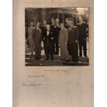 CHURCHILL, WINSTON - Photograph of various politicans and statesmen including Winston...  Photograph