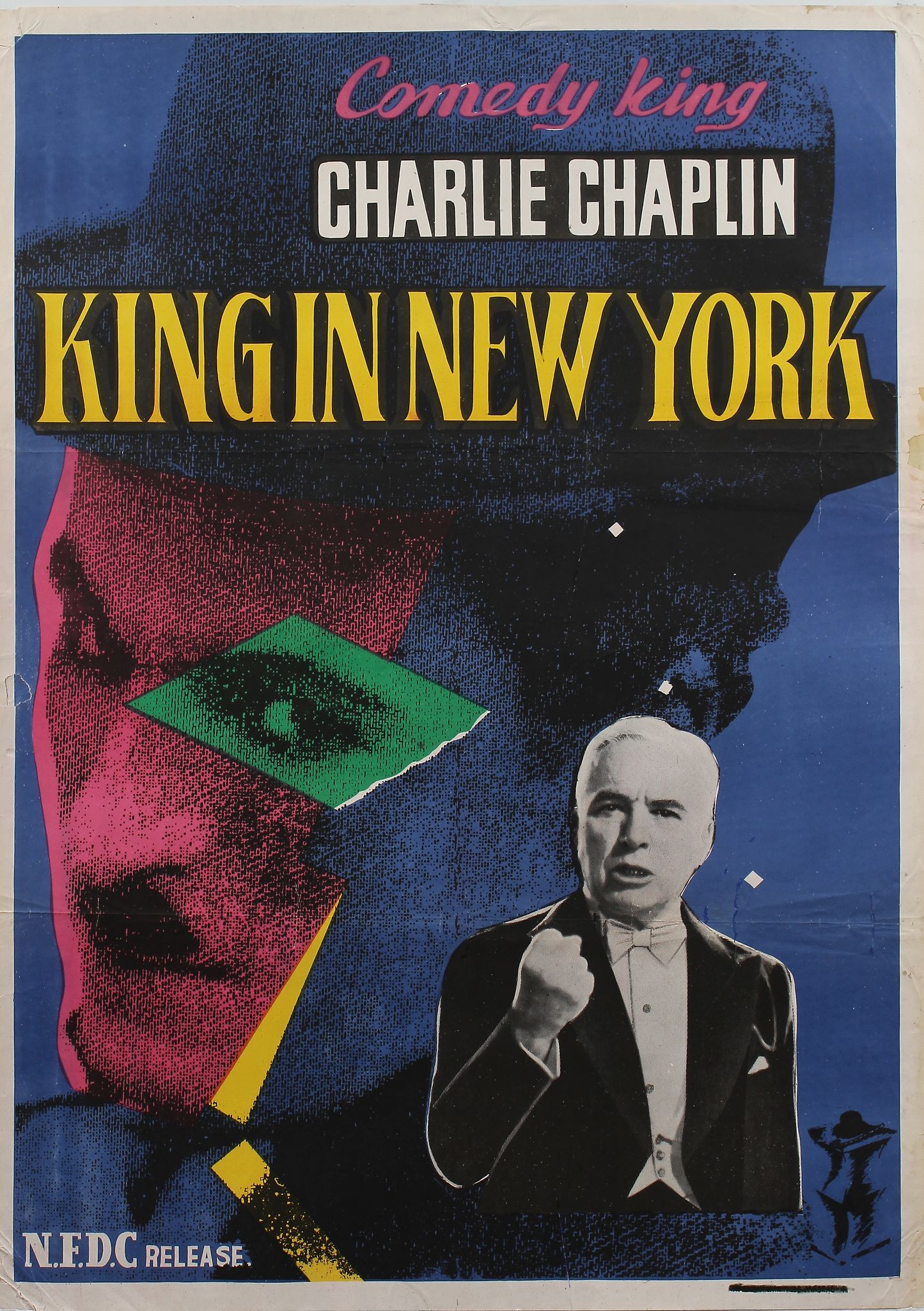 CHAPLIN, CHARLES - Two vintage posters in colours advertising the Indian release of...  Two
