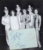 THREE DEGREES, THE - Album page signed by Valerie Christie, Sheila Fergunson and Helen...  Album