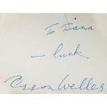 AUTOGRAPH ALBUM - INCL. LAUREL  &  HARDY, O. WELLES - Autograph book with signatures of actors,