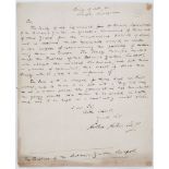Cultivating rice from Nepal in Europe.- - Aikin Autograph Letter signed to The Trustees of the
