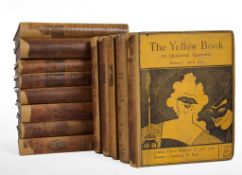 Beardsley (Aubrey) and others. - The Yellow Book,  13 vol.,   pictorial titles, plates, tissue