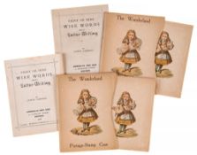 Carroll (Lewis) - The Wonderland Postage-Stamp Case,   illustrated card folder with space for