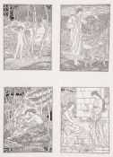 Gaskin (Arthur J.) - A group of ten illustrations from 'The Shepheardes Calendar',  lacking