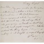 Fox -  Autograph Letter signed to William Eden, first Lord Auckland, 1p   (Charles James,
