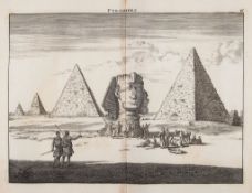 De Bruyn (Cornelis) - Pyramides,  double-page view of the Pyramids, with 5 single plates and 8 other