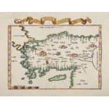 Fries (Laurent) - Tabu. Nova Asiae Mi.  ptolemaic map of Asia Minor and Cyprus, title banderole in