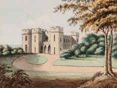 English School. -  Pennsylvania Castle, Dorset, watercolour over pencil, 140 x 180mm  (James Wyatt,