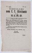 Jewish conversion - to Christianity in Austria.- Circular notifying a decree of the...    to