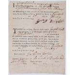 18th century bounty money.- - "I George Mitchell do voluntarily inlist myself a Soldier   "I
