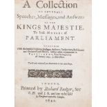 Civil War.- - Collection (A) of Severall Speeches, Messages, and Answers of the Kings Majestie to