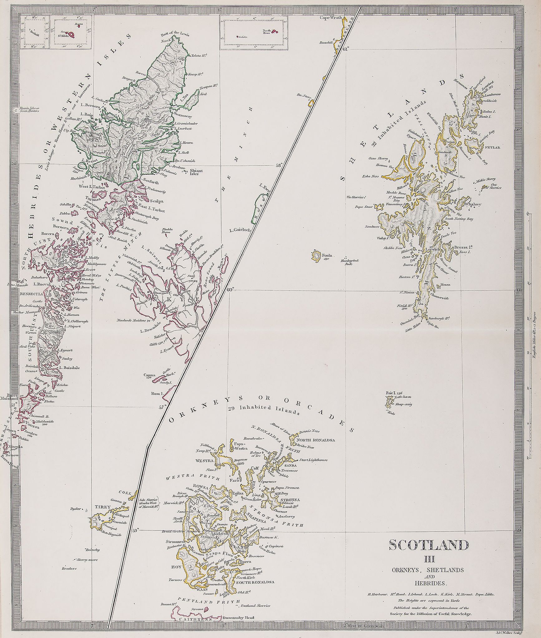 Kitchin (Thomas) - A New Map of Edinburghshire,   with ornamental title cartouche, engraved map with - Image 2 of 2