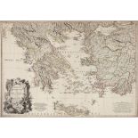 Greece.- Faden (William) - Greece Archipelago and Part of Anadoli by L.S. de la Rochette,  large map