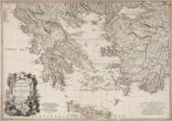 Greece.- Faden (William) - Greece Archipelago and Part of Anadoli by L.S. de la Rochette,  large map