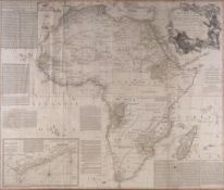 Boulton (Solomon) - Africa, with All Its States, Kingdoms, Republic,s Regions, Islands,  ,  wall map