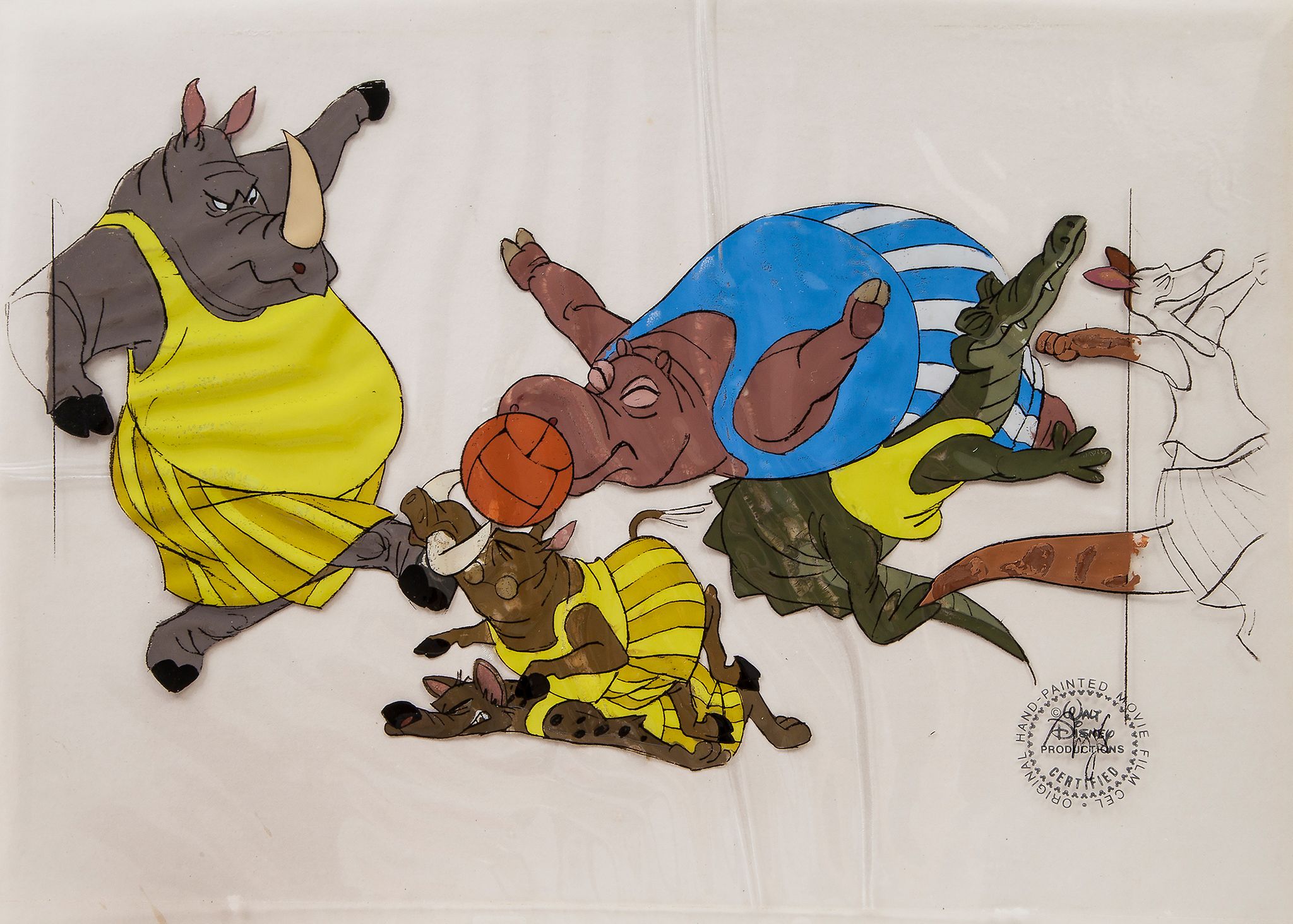 Walt Disney Productions.- - Bedknobs and Broomsticks,   original hand-coloured cel originally used