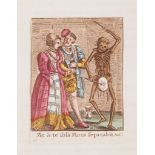 Holbein (Hans) - The Dance of Death,   2 engraved portraits and only 30 (of 31) hand-coloured