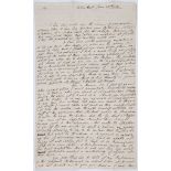 Swiftian allusions.- - Maclaine Autograph Letter signed to ?General Granville Elliott, 3pp