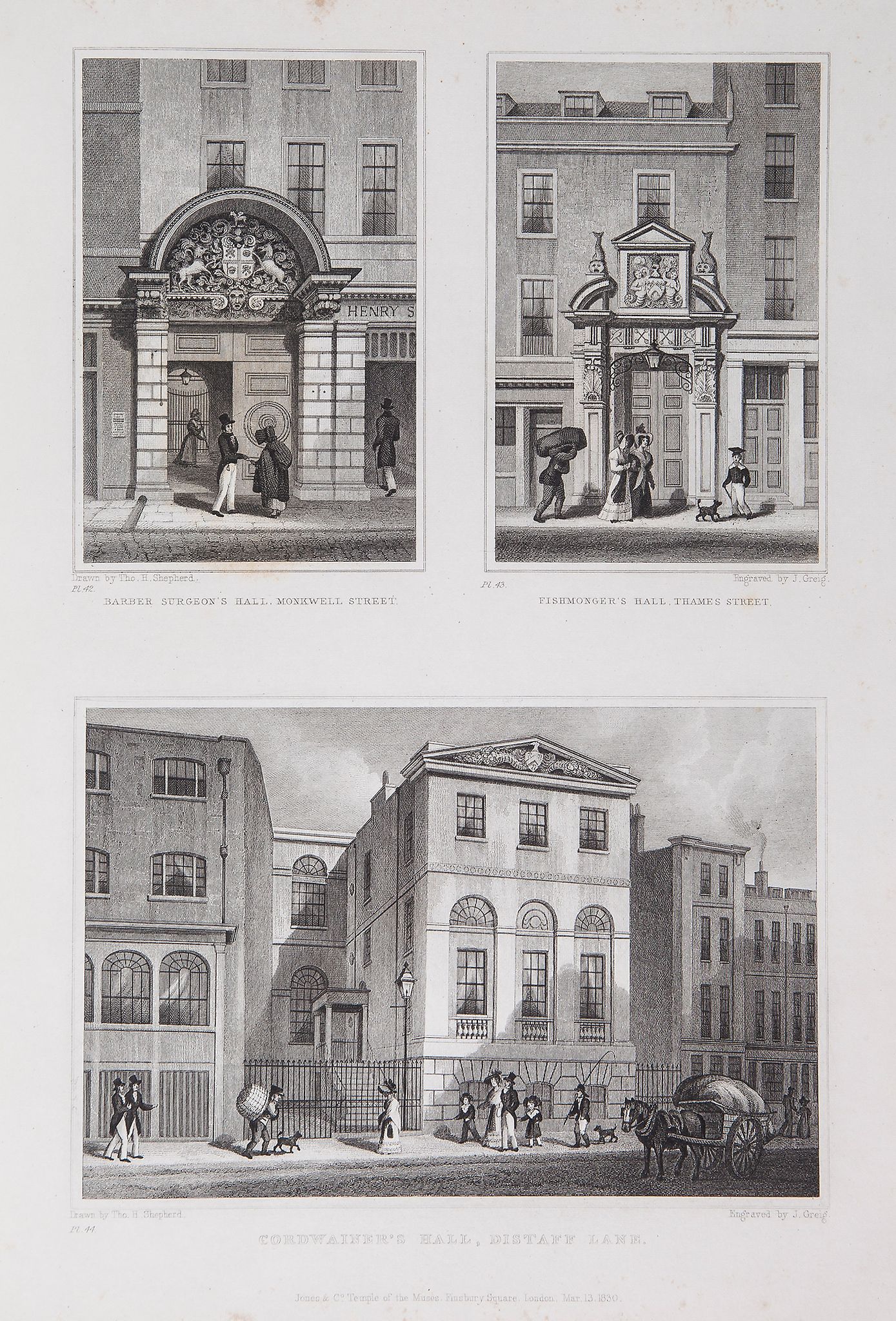 Shepherd (Thomas Hosmer) and James Elmes. - Metropolitan Improvements;  or London in the